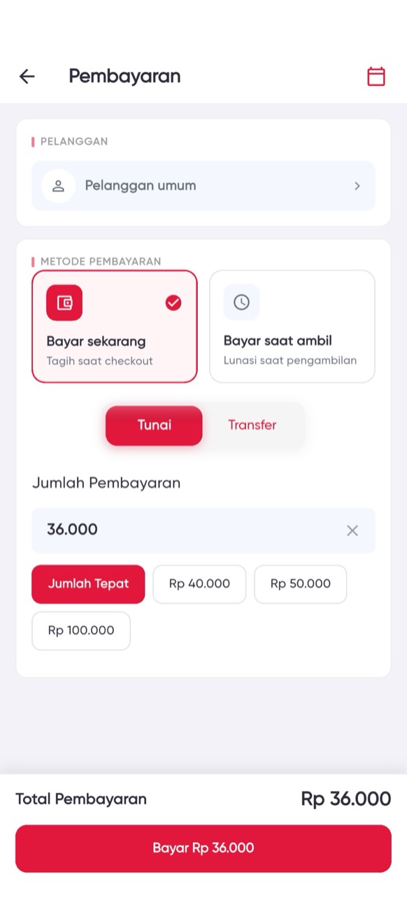 Bayar sekarang atau saat ambil